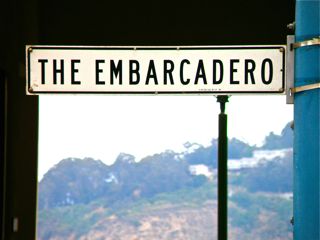 Embarcadero sign